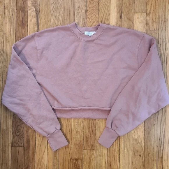 NWOT Good American Cropped and Cool Sweatshirt Sz 3 (Large) - Picture 5 of 7